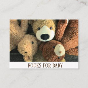 Carte D'accompagnement Cute simple Rustique Teddy Bear Demande