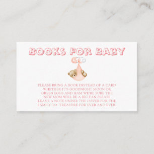 Carte D'accompagnement Cute Teddy Bear dans une couche Livres pour filles