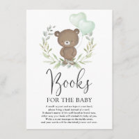 Cute Teddy Bear Greenery Livres neutres pour bébé