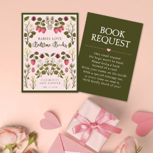 Carte D'accompagnement Cute Valentine's Day Books for Baby shower Request