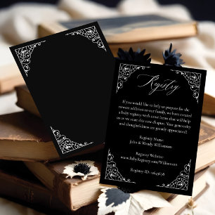 Carte D'accompagnement Cute Vintage Halloween Gothique Baby Mobile Regist