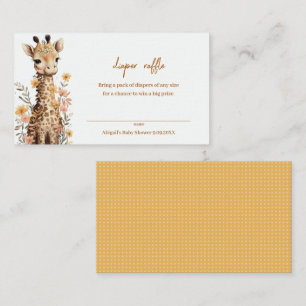 Carte D'accompagnement Cute Watercolor Baby Giraffe Livre pour bébé