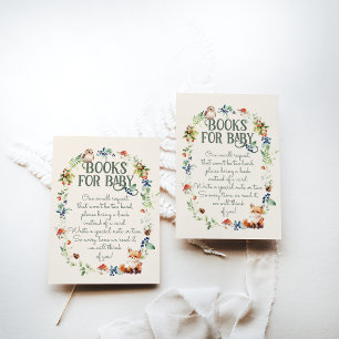 Carte D'accompagnement Cute Woodland Animal Adventure Baby shower neutre