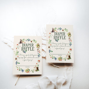 Carte D'accompagnement Cute Woodland Animal Adventure Baby shower neutre