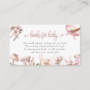 Carte D'accompagnement Cutie Pie   Baby shower fille rose aquarelle