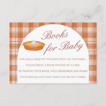 Cutie Pie Fall Baby showers Livres Pour Baby Card