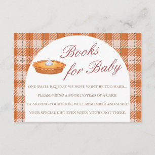 Carte D'accompagnement Cutie Pie Fall Baby showers Livres Pour Baby Card
