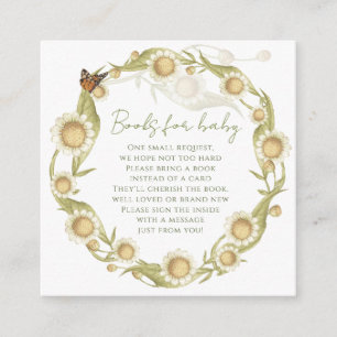 Carte D'accompagnement Daisy Baby in Bloom Livres pour Baby Fleur sauvage