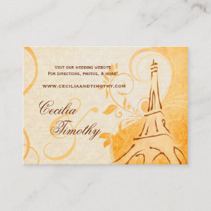 Carte D'accompagnement Damask Parisienne : Fall Spice Mariage Website