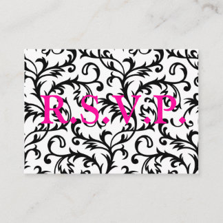 Carte D'accompagnement damsk R.S.V.P.