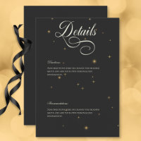 Dark Moody Victorian Stars Détails du Mariage