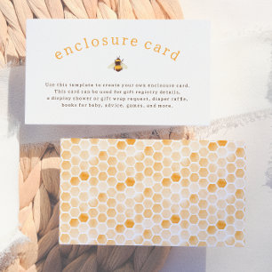 Carte d'accompagnement de Baby Shower Rustique Dou