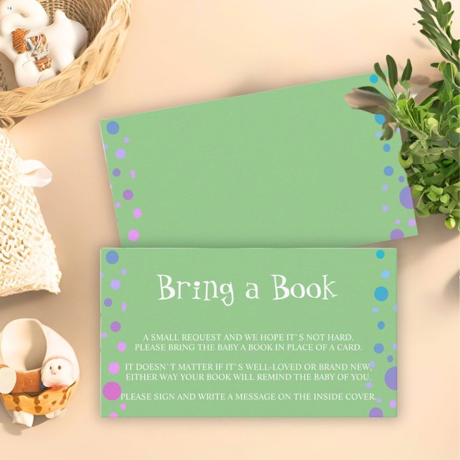 Carte d'accompagnement de Baby Shower Verte Bring  (Créateur téléchargé)