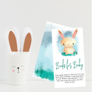 Carte D'accompagnement De beaux livres de lapin pour bébé