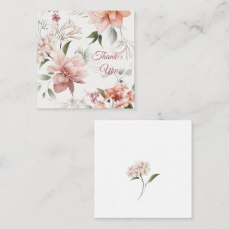 Carte d'accompagnement de cadeau floral élégant pe