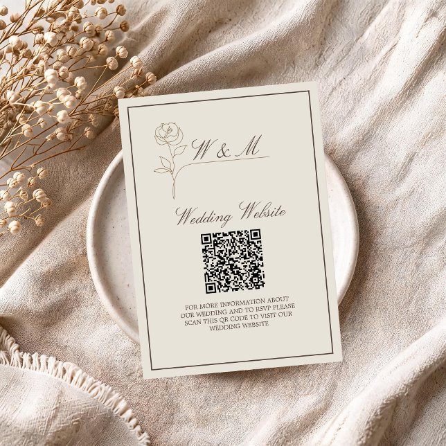 Carte d'accompagnement de code QR pour site web de (Créateur téléchargé)