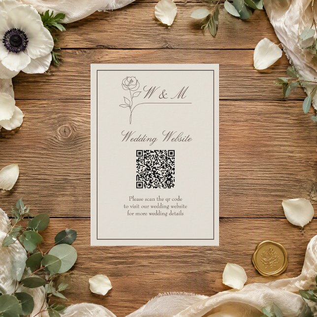 Carte d'accompagnement de code QR pour site web de (Créateur téléchargé)