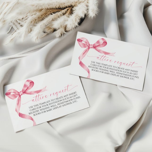 Carte d'accompagnement de demande de tenue à ruban (Créateur téléchargé)