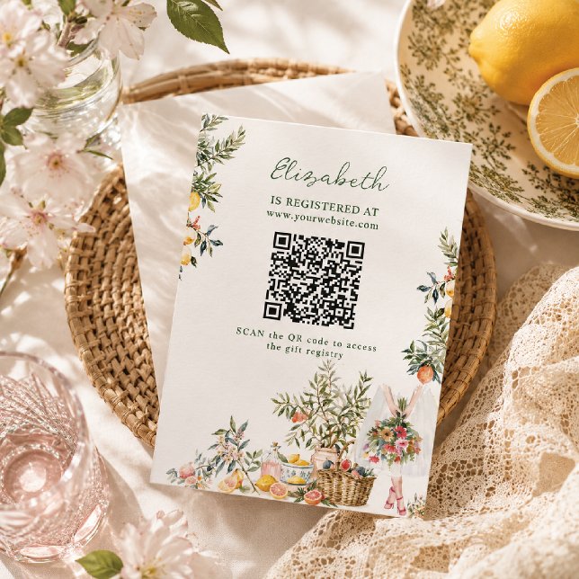 Carte d'accompagnement de douche de mariée Fresh O (Créateur téléchargé)