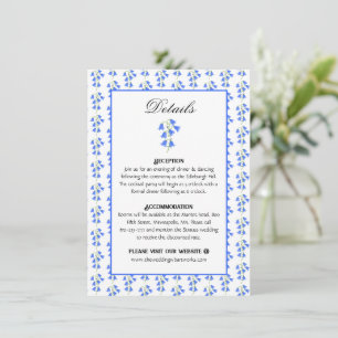Carte d'accompagnement de fleurs de Jacinthes des