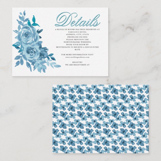 Carte D'accompagnement De l'ensemble de Mariage de l'appel d'offres en bl (Devant / Derrière)