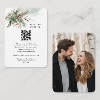 Carte d'accompagnement de mariage à l'aquarelle de