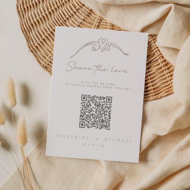 Carte d'accompagnement de mariage élégant 'Partage (Créateur téléchargé)