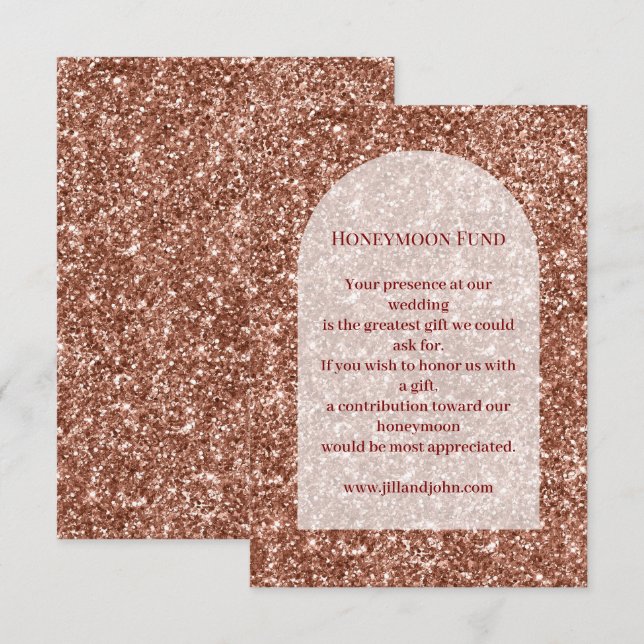 Carte d'accompagnement de mariage Fonds de Lune de (Devant / Derrière)