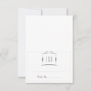 Carte d'accompagnement de mariage juif sous la Chu