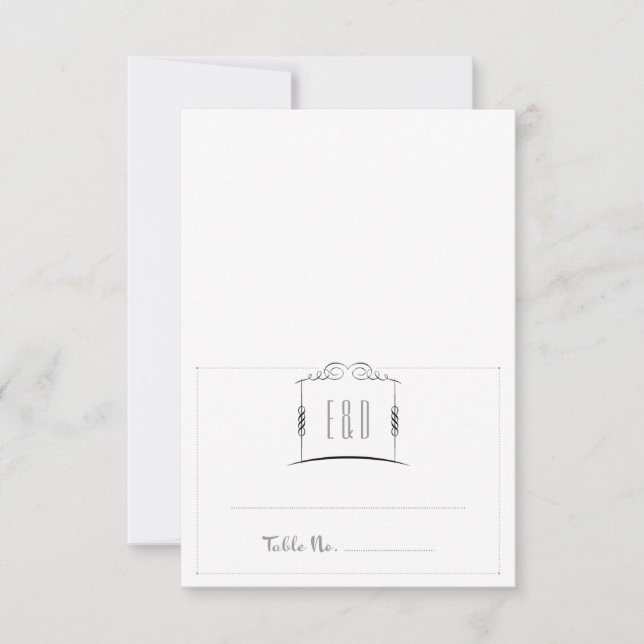 Carte d'accompagnement de mariage juif Under the C (Devant)