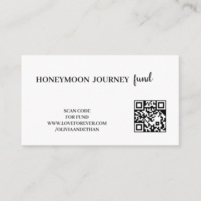 Carte d'accompagnement de mariage pour Cadeau de L (Devant)