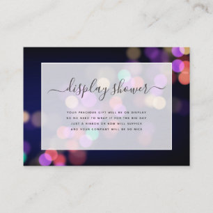 Carte d'accompagnement de mariage Purple Bokeh