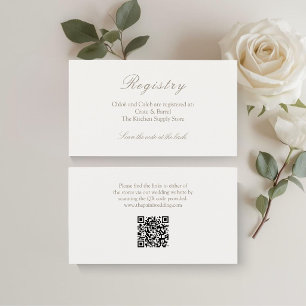 Carte d'accompagnement de registre de mariage avec