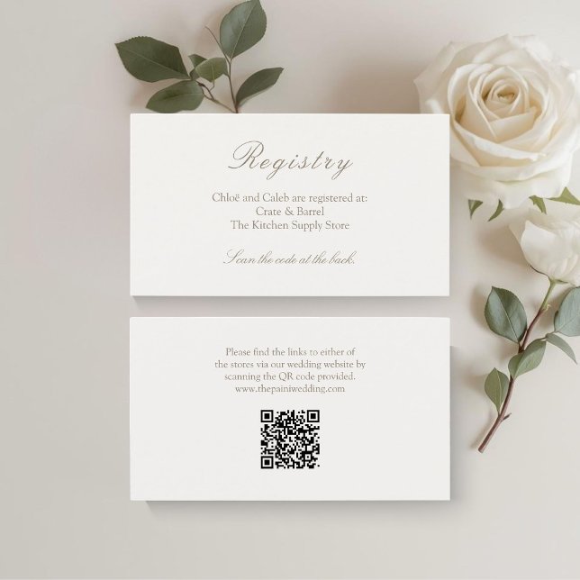 Carte d'accompagnement de registre de mariage avec (Créateur téléchargé)