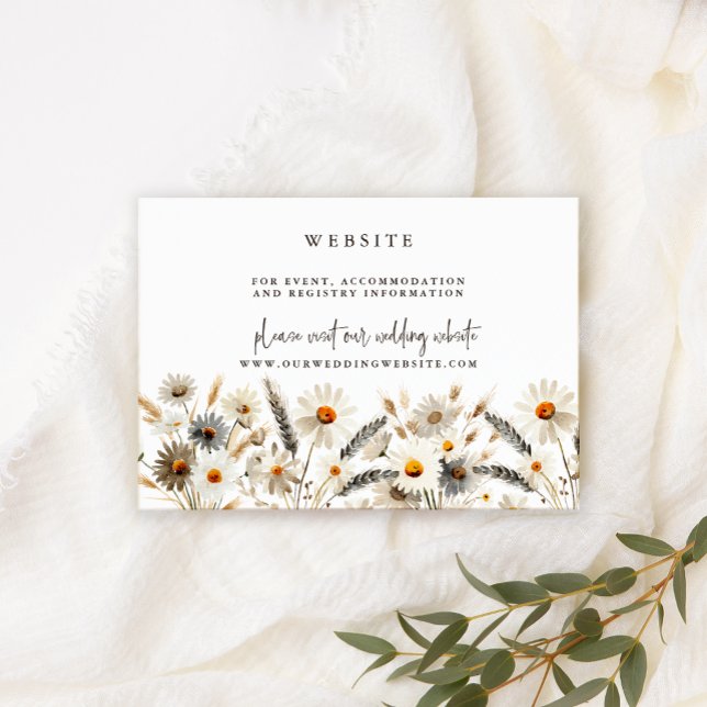 Carte d'accompagnement de site web de mariage de p (Créateur téléchargé)