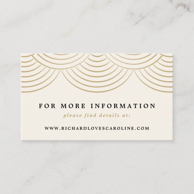 Carte d'accompagnement de site web pour guirlandes (Devant)