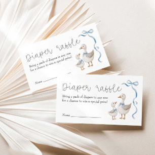 Carte D'accompagnement Déchets de Baby shower d'oie soyeux