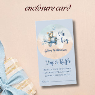 Carte D'accompagnement Déchets de couches pour Baby shower