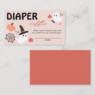 Carte D'accompagnement Déchets Raffle Halloween Baby shower moderne mou