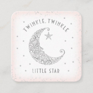 Carte D'accompagnement Déchets Raffle Twinkle Little Star Baby shower ros