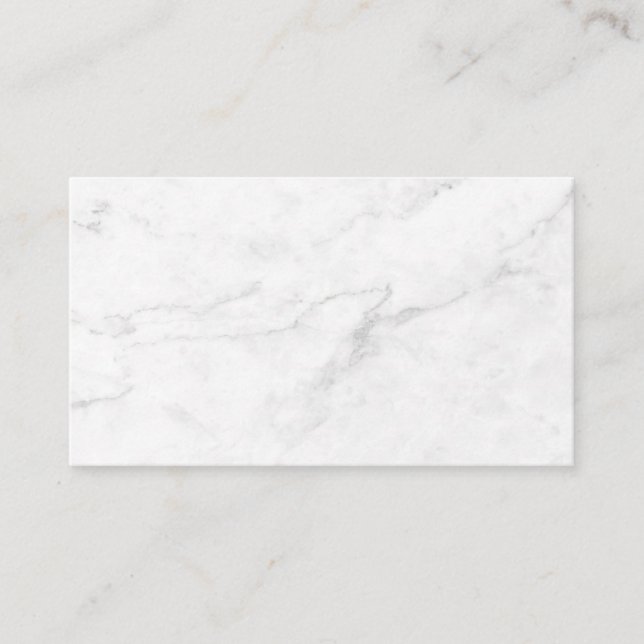 Carte D'accompagnement Décor de maison élégant en marbre blanc (Devant)