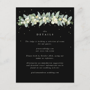 Carte D'accompagnement Décoration de mariage avec guirlande de Sueur de s