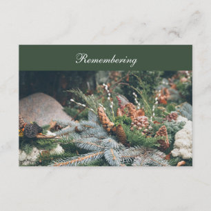 Carte D'accompagnement Décoration du cimetière Anniversaire de la mort In