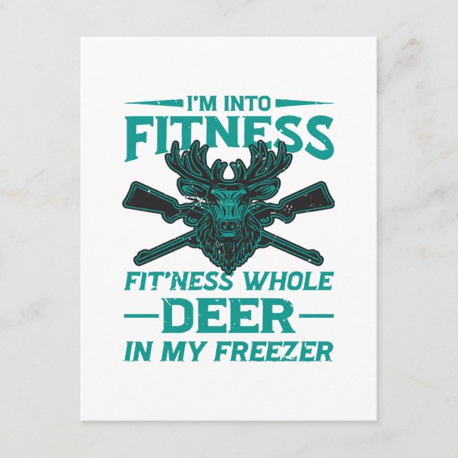 Carte D'accompagnement Deer In My Freezer - amateur de chasse (Devant)