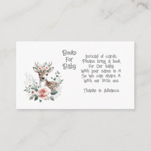 Carte D'accompagnement Deer Woodland Animal Books for Baby Enclôture Card