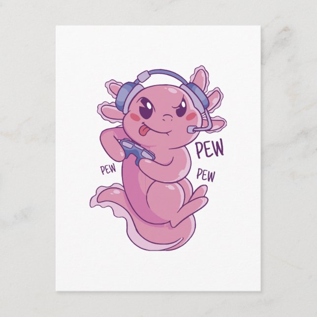 Carte D'accompagnement Défi de jeu Axolotl Blast (Devant)