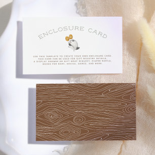 Carte D'accompagnement Défilé de groupe d'animaux des bois Baby Shower