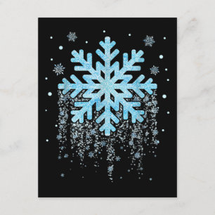 Carte D'accompagnement Déguisement Flocon de Neige Hiver Noël Corresponda