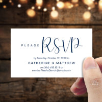 Délais de rappel élégants "RSVP de mariage"