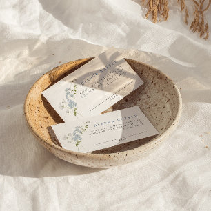 Carte D'accompagnement Délicat Baby shower Floral Bleu Raffle